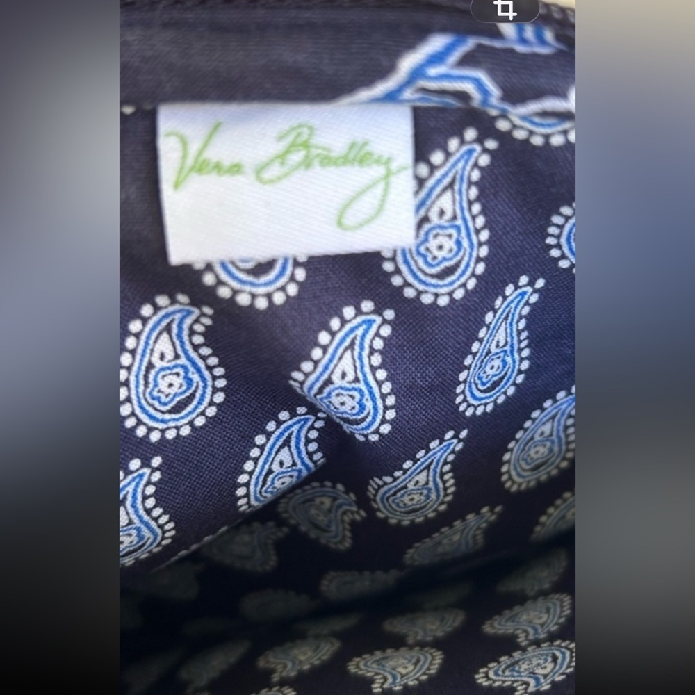 NWOT- Vera Bradley mini hipster Blue bandanna Crossbody Bag - Picture 6 of 7